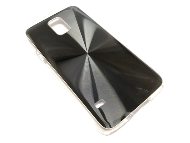 Чехол Yotrix MetalCase Round для Samsung Galaxy S5 SM-G900 (черный, алюминиевый)