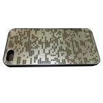 Чехол Yotrix MetalCase для Apple iPhone 5/5S (Silver Squares, алюминиевый)