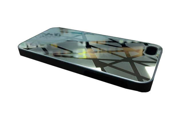 Чехол Yotrix MetalCase для Apple iPhone 5/5S (Black Triangles, алюминиевый)