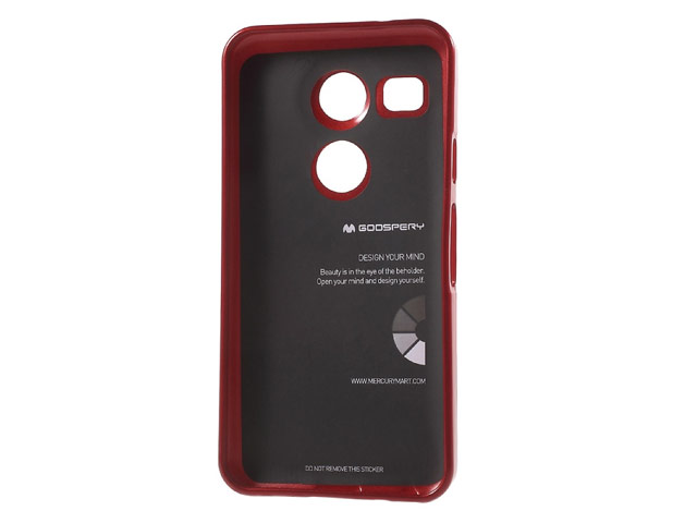 Чехол Mercury Goospery Jelly Case для LG Nexus 5X (оранжевый, гелевый)