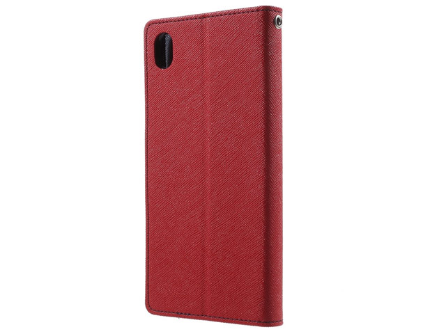 Чехол Mercury Goospery Fancy Diary Case для Sony Xperia Z5 premium (черный, винилискожа)