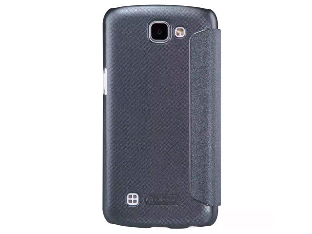 Чехол Nillkin Sparkle Leather Case для LG K4 (темно-серый, винилискожа)