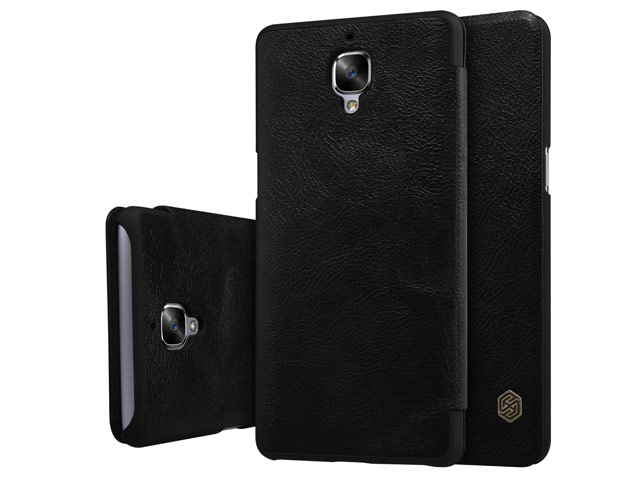 Чехол Nillkin Qin leather case для OnePlus 3 (черный, кожаный)