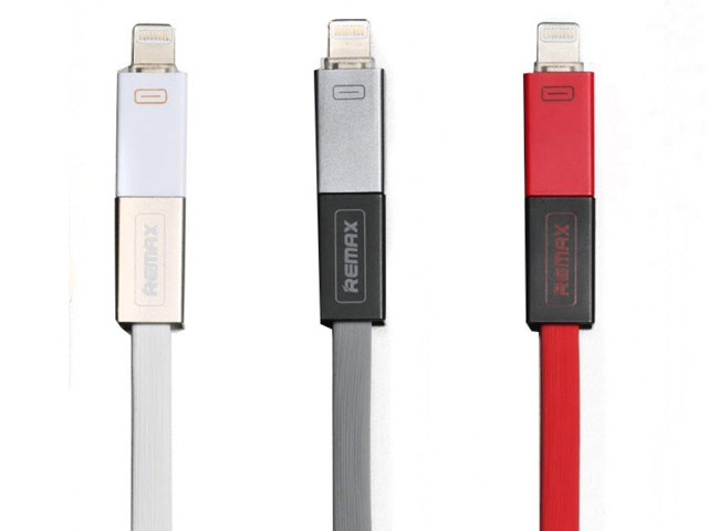 USB-кабель Remax Shadow Magnet Cable (Lightning, microUSB, 1 м, черный)