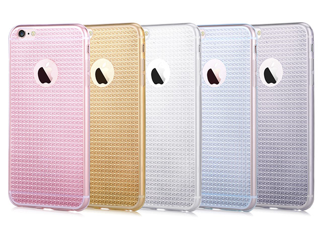 Чехол Devia Sparkle case для Apple iPhone 6S (серый, гелевый)