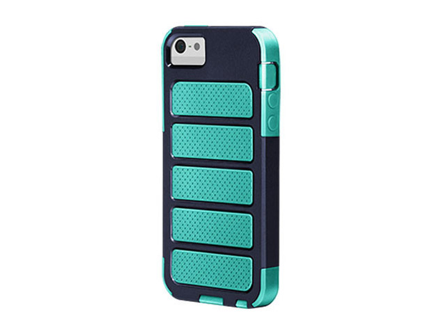 Чехол X-doria Shield Case для Apple iPhone 5 (голубой/серый, поликарбонат)