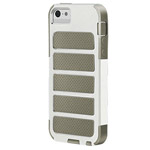 Чехол X-doria Shield Case для Apple iPhone 5 (белый/серый, поликарбонат)