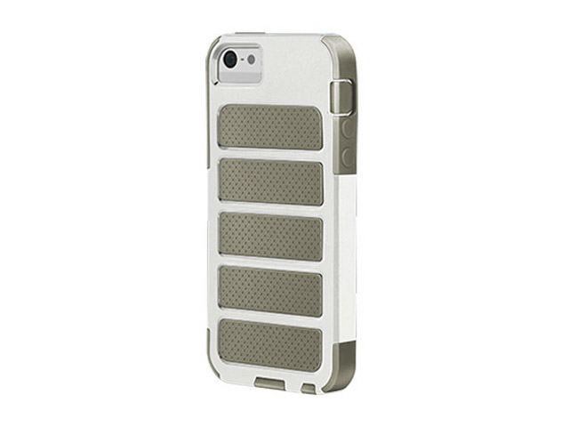 Чехол X-doria Shield Case для Apple iPhone 5 (белый/серый, поликарбонат)