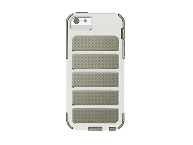 Чехол X-doria Shield Case для Apple iPhone 5 (белый/серый, поликарбонат)