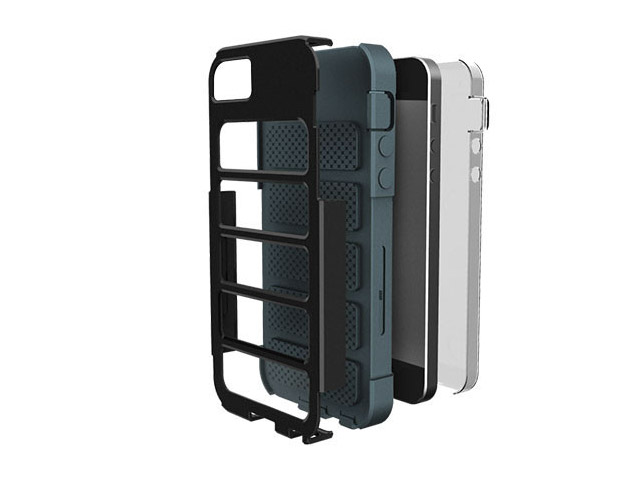 Чехол X-doria Shield Case для Apple iPhone 5 (черный, поликарбонат)