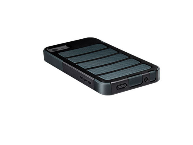 Чехол X-doria Shield Case для Apple iPhone 5 (черный, поликарбонат)