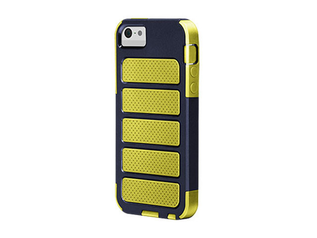 Чехол X-doria Shield Case для Apple iPhone 5 (желтый/синий, поликарбонат)