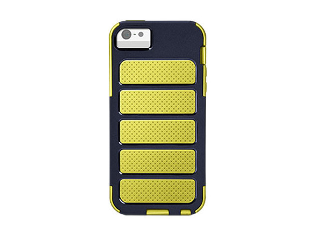 Чехол X-doria Shield Case для Apple iPhone 5 (желтый/синий, поликарбонат)