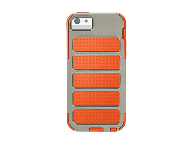 Чехол X-doria Shield Case для Apple iPhone 5 (оранжевый/серый, поликарбонат)