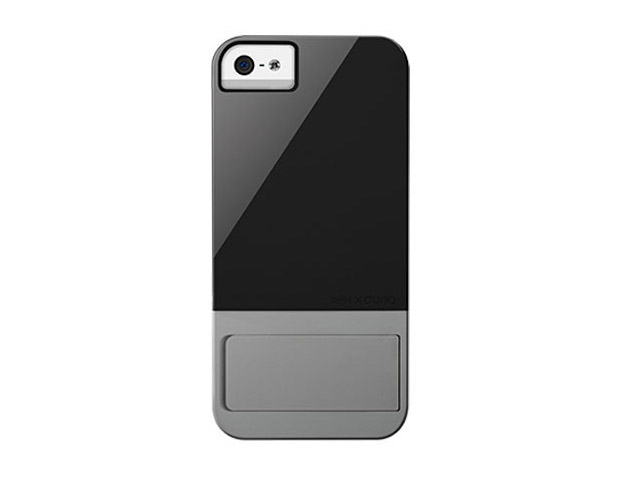 Чехол X-doria Kick Case для Apple iPhone 5 (черный/серый, пластиковый)