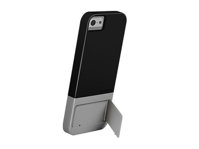 Чехол X-doria Kick Case для Apple iPhone 5 (черный/серый, пластиковый)