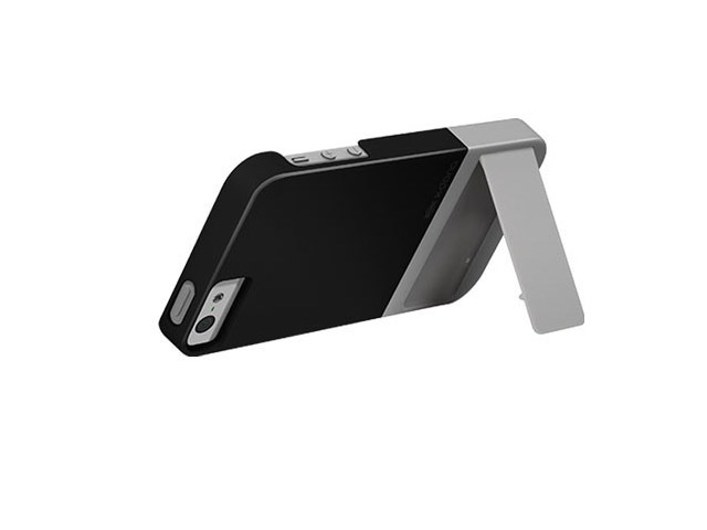 Чехол X-doria Kick Case для Apple iPhone 5 (черный/серый, пластиковый)