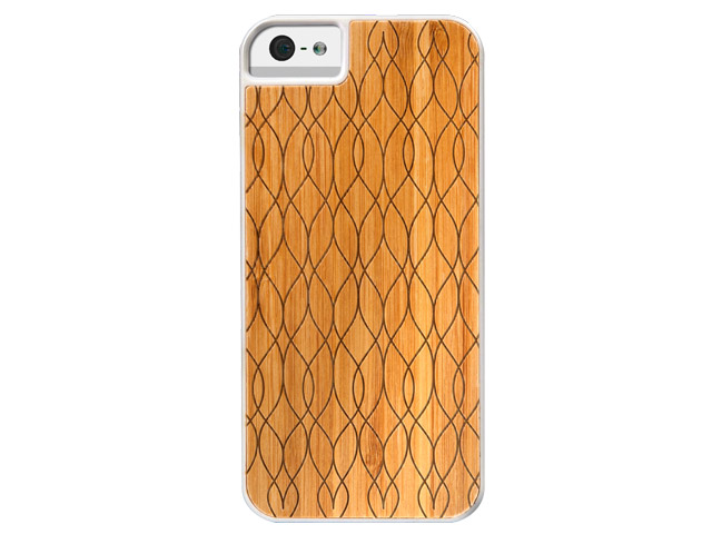 Чехол X-doria Engage Bamboo Case для Apple iPhone 5 (Waves, деревянный)