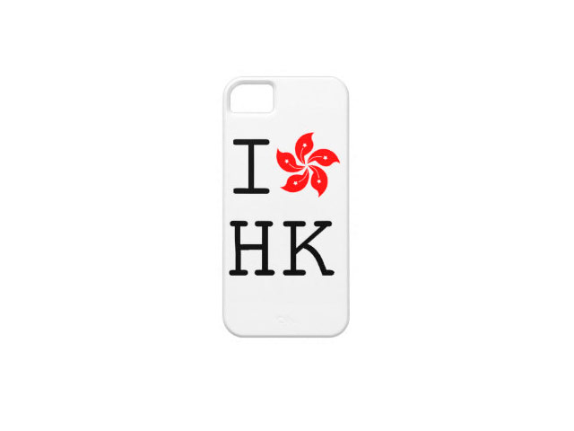 Чехол Momoca I Love HK Case для Apple iPhone 5 (белый, кожанный)