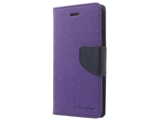 Чехол Mercury Goospery Fancy Diary Case для LG K10 (фиолетовый, винилискожа)