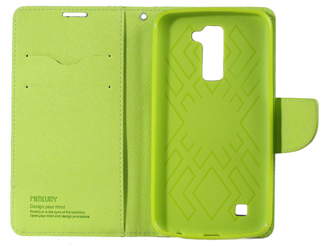 Чехол Mercury Goospery Fancy Diary Case для LG K10 (фиолетовый, винилискожа)