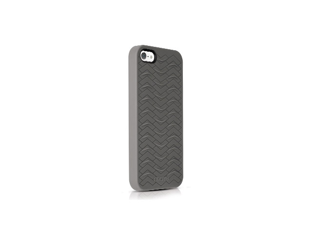 Чехол Odoyo Sharkskin Case для Apple iPhone 5 (серый, гелевый)