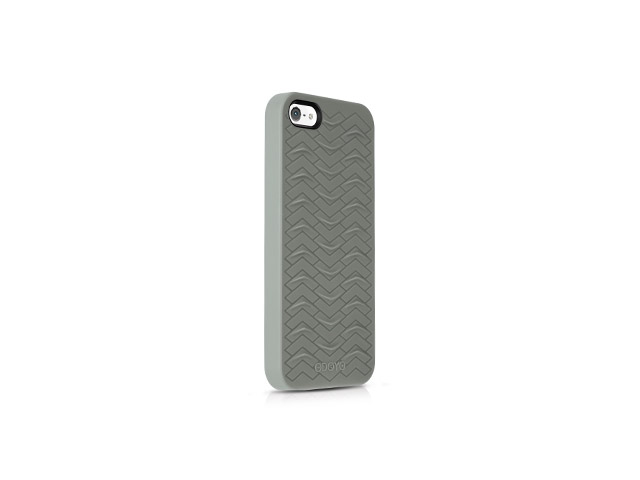 Чехол Odoyo Sharkskin Case для Apple iPhone 5 (светло-серый, гелевый)