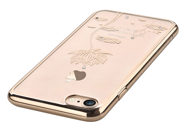 Чехол Devia Crystal Lotus для Apple iPhone 7 (Champagne Gold, пластиковый)