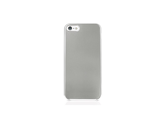 Чехол Odoyo Slim Edge Glitter Case для Apple iPhone 5 (серебристый, пластиковый)