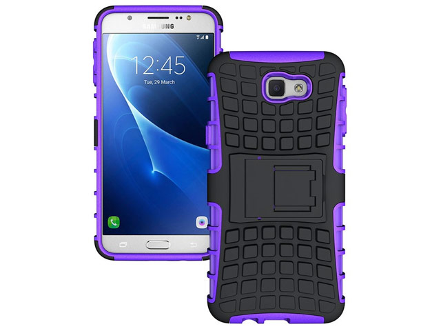 Чехол Yotrix Shockproof case для Samsung Galaxy J5 Prime (фиолетовый, пластиковый)