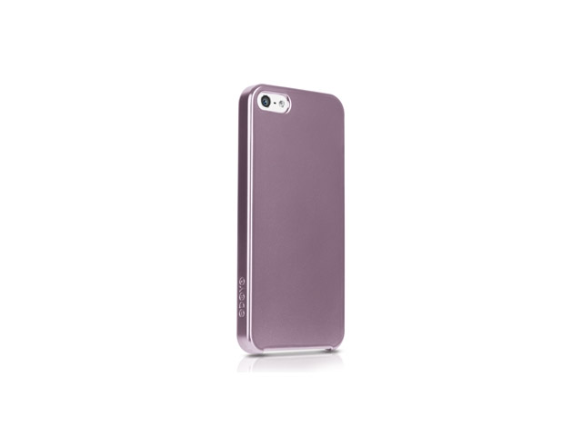 Чехол Odoyo Slim Edge Glitter Case для Apple iPhone 5 (фиолетовый, пластиковый)