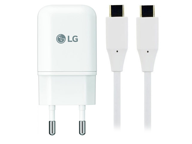 Зарядное устройство LG Travel Adapter & Data Cable универсальное (сетевое, 3A, USB Type C, Fast Charge)