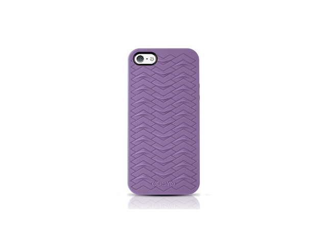 Чехол Odoyo Sharkskin Case для Apple iPhone 5 (фиолетовый, гелевый)