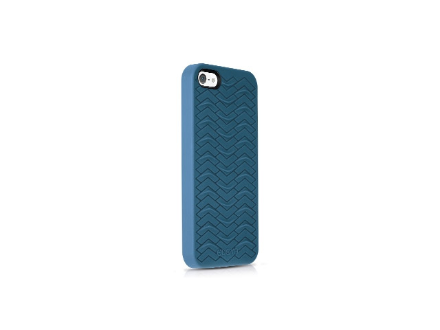 Чехол Odoyo Sharkskin Case для Apple iPhone 5 (синий, гелевый)