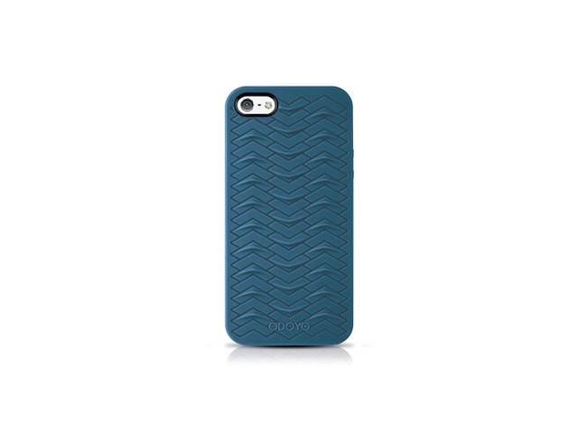 Чехол Odoyo Sharkskin Case для Apple iPhone 5 (синий, гелевый)