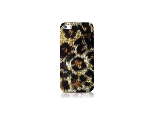 Чехол Odoyo Wild Animal Case для Apple iPhone 5 (Leopard, пластиковый)