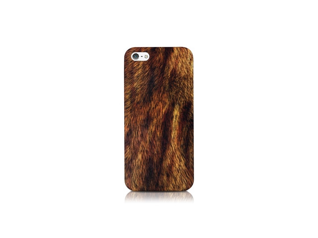 Чехол Odoyo Wild Animal Case для Apple iPhone 5 (Lion, пластиковый)