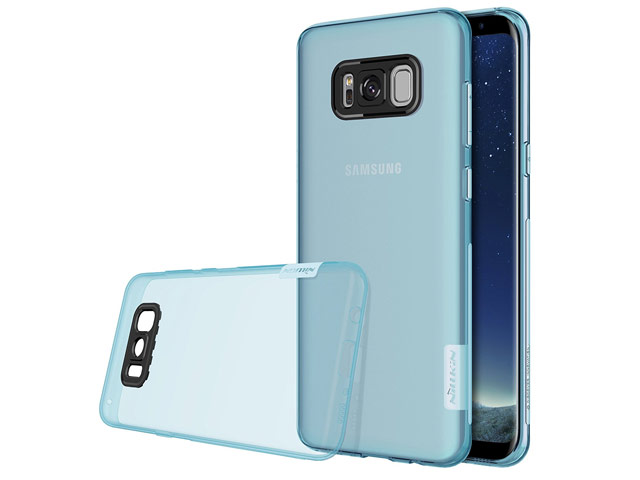 Чехол Nillkin Nature case для Samsung Galaxy S8 plus (голубой, гелевый)