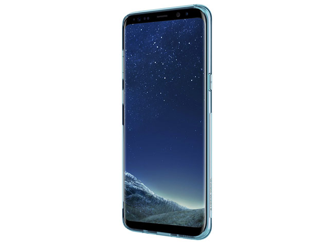 Чехол Nillkin Nature case для Samsung Galaxy S8 plus (голубой, гелевый)