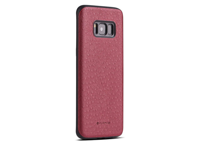 Чехол G-Case Duke Series для Samsung Galaxy S8 (красный, кожаный)