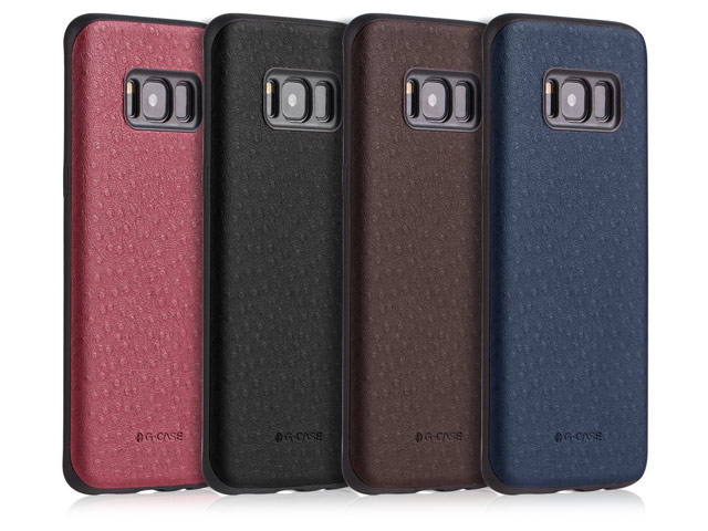 Чехол G-Case Duke Series для Samsung Galaxy S8 (красный, кожаный)