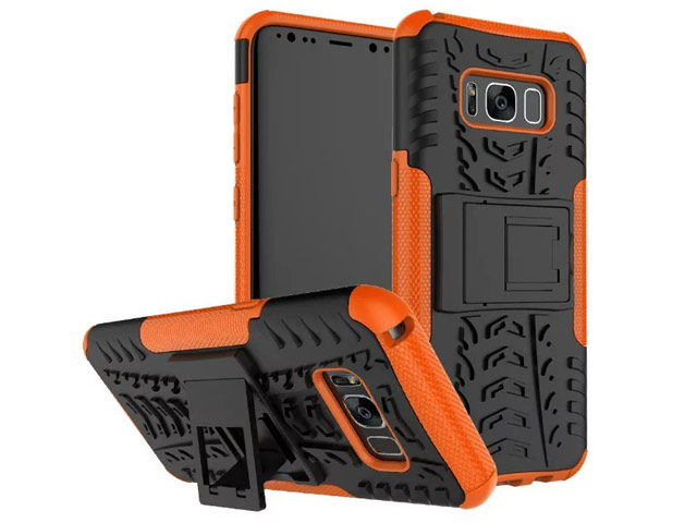 Чехол Yotrix Shockproof case для Samsung Galaxy S8 plus (оранжевый, пластиковый)