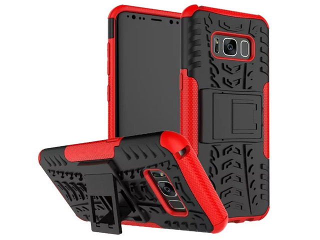 Чехол Yotrix Shockproof case для Samsung Galaxy S8 (красный, пластиковый)