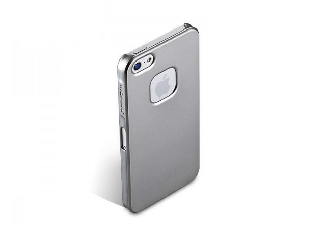 Чехол Momax Ultra Tough Shiny Series Case для Apple iPhone 5 (серебристый, пластиковый)