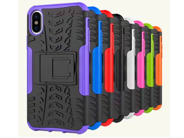 Чехол Yotrix Shockproof case для Apple iPhone X (зеленый, пластиковый)