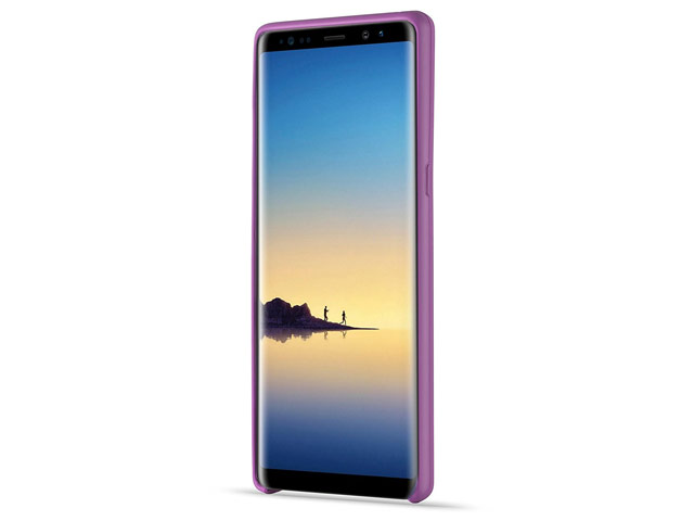 Чехол Yotrix LiquidSilicone для Samsung Galaxy Note 8 (малиновый, гелевый)