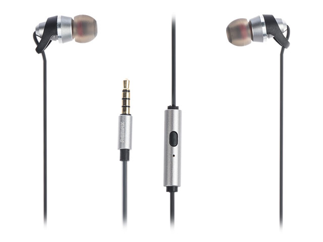 Наушники Remax Metal Earphone RM-585 (черные, пульт/микрофон, 20-20000 Гц, 9 мм)