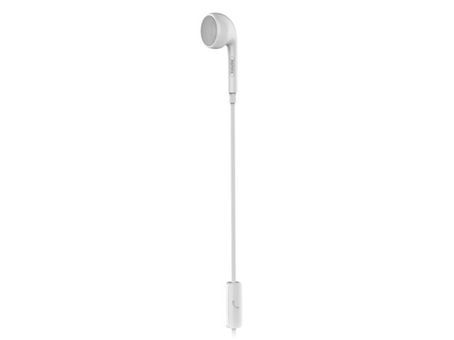 Гарнитура Remax Single Side Earphone RM-101 (белая, пульт/микрофон, проводная)