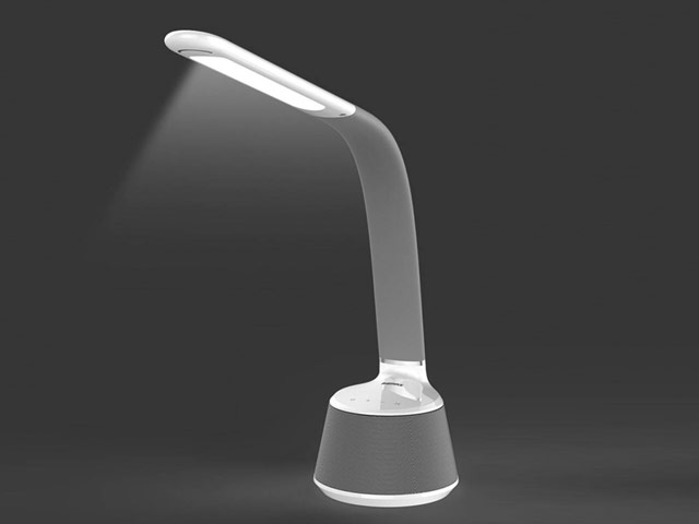 Настольная лампа Remax Desktop Lamp and Bluetooth Speaker (светодиодная, аудио-колонка, серая)