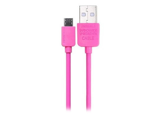 USB-кабель Remax Speed Data Cable (microUSB, 1 м, розовый)